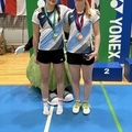 Anja Blazina zlata in Ariana Korent srebrna na mednarodnem turnirju Yonex Open Medvode U17