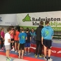 Novička z novoletnega turnirja Otroške Badminton Šole  Ljubljana