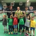 Novička z novoletnega turnirja Otroške Badminton Šole  Ljubljana