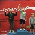 Novička z novoletnega turnirja Otroške Badminton Šole  Ljubljana