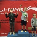 Novička z novoletnega turnirja Otroške Badminton Šole  Ljubljana