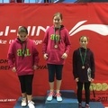 Novička z novoletnega turnirja Otroške Badminton Šole  Ljubljana