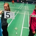 Novička z novoletnega turnirja Otroške Badminton Šole  Ljubljana