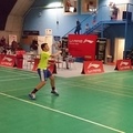 Novička z novoletnega turnirja Otroške Badminton Šole  Ljubljana