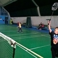 Veseli otroški obrazi na zaključnem turnirju Otroške badminton šole